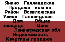 Янино-1,Галландская 8.Продажа 1 ком.кв › Район ­ Всевложский › Улица ­ Галландская 8 › Дом ­ 8 › Общая площадь ­ 33 › Цена ­ 2 390 000 - Ленинградская обл. Недвижимость » Квартиры продажа   